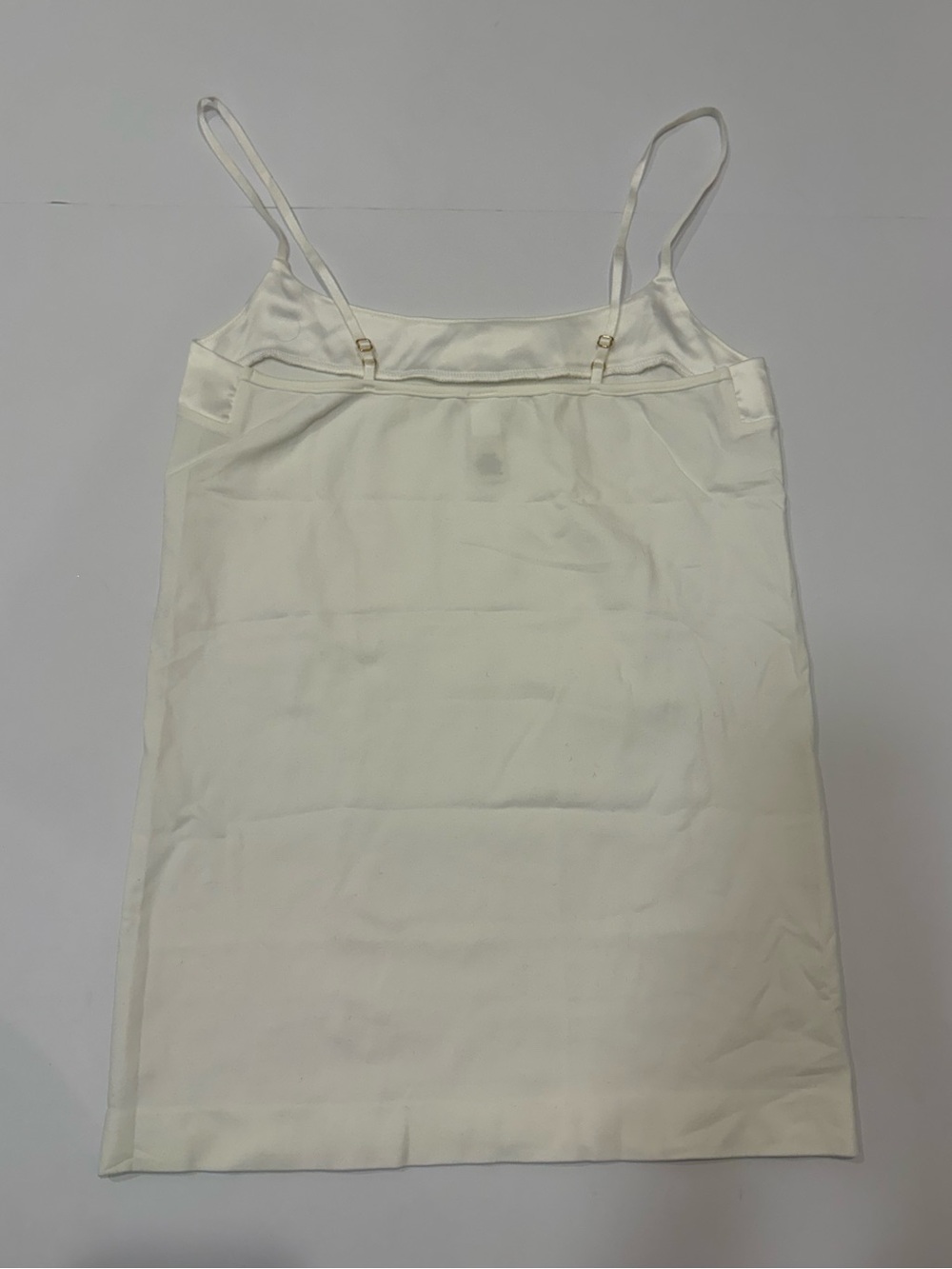 Banana Republic Cream Satin Spaghetti Strap Cami Medium - Picture 2 of 4